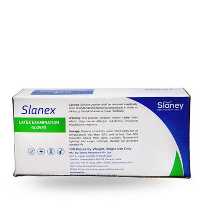 Slanex Powdered Latex Examination Gloves - 100's Box